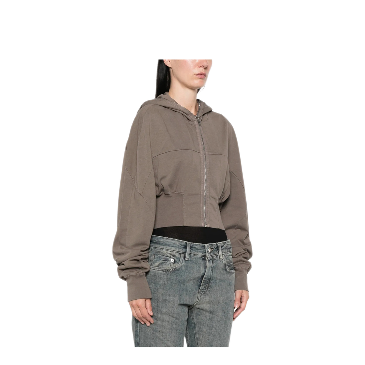 MAYFEYR - Rick Owens - Heavy Jersey Sweatshirt Cropped - DS02F6233RIG34