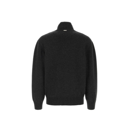 MAYFEYR - Ferragamo - Slate Cashmere Blend Sweater - 144820786159LEAGREMEL
