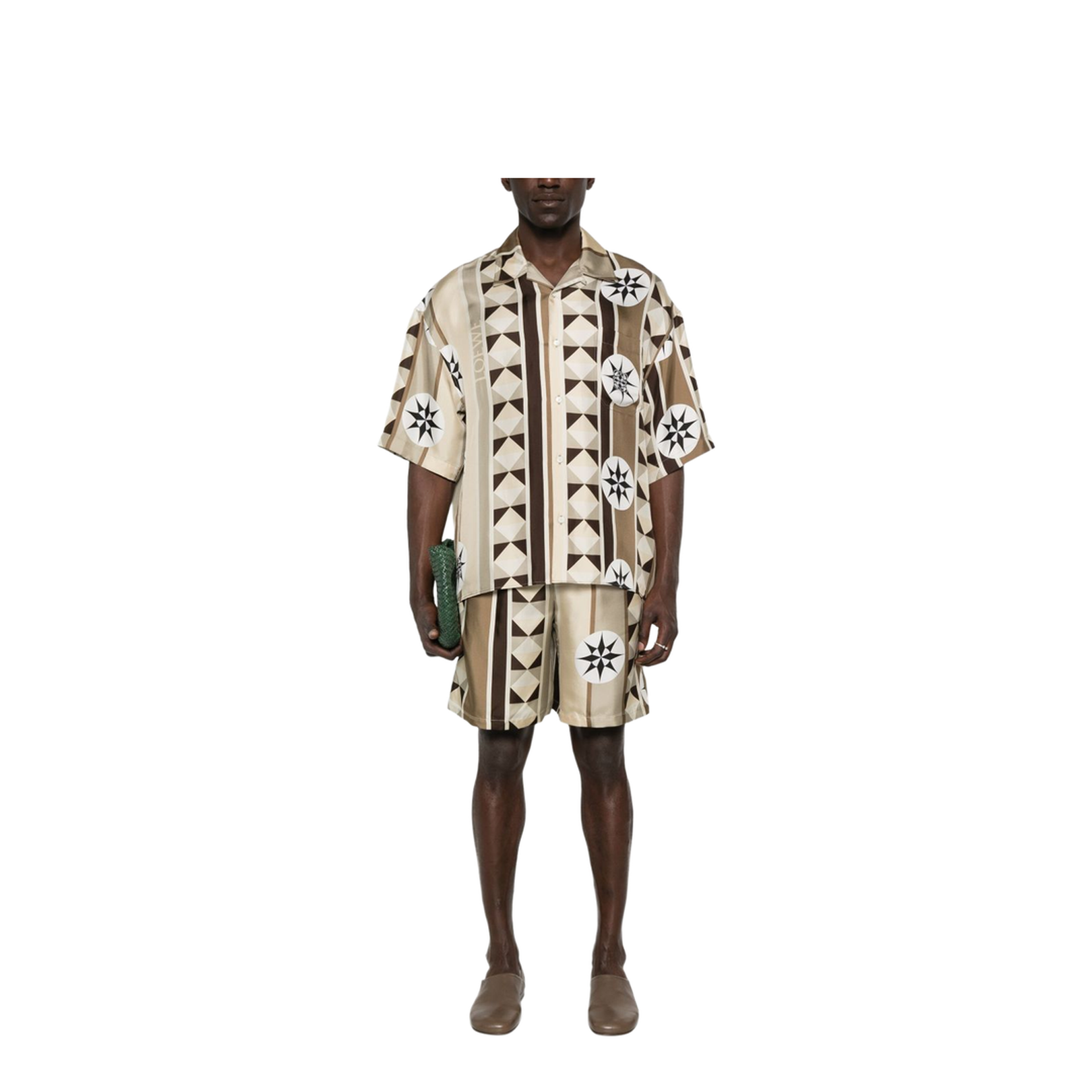 Printed Silk Shorts