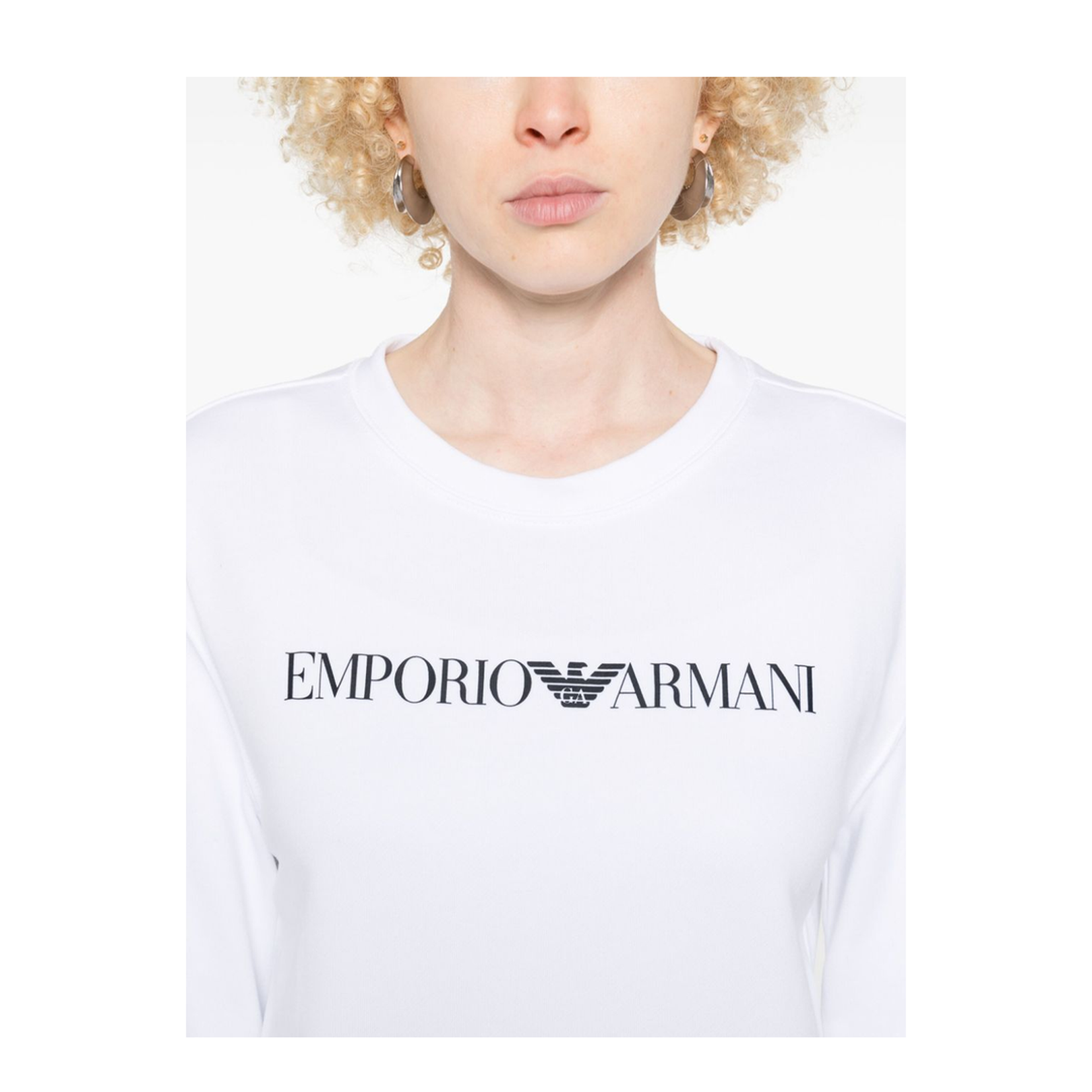 Logo Cotton Sweatshirt - White