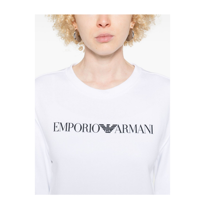 Logo Cotton Sweatshirt - White