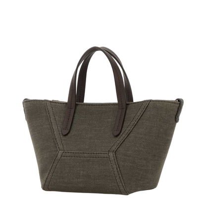 Olive Green Fabric Handbag
