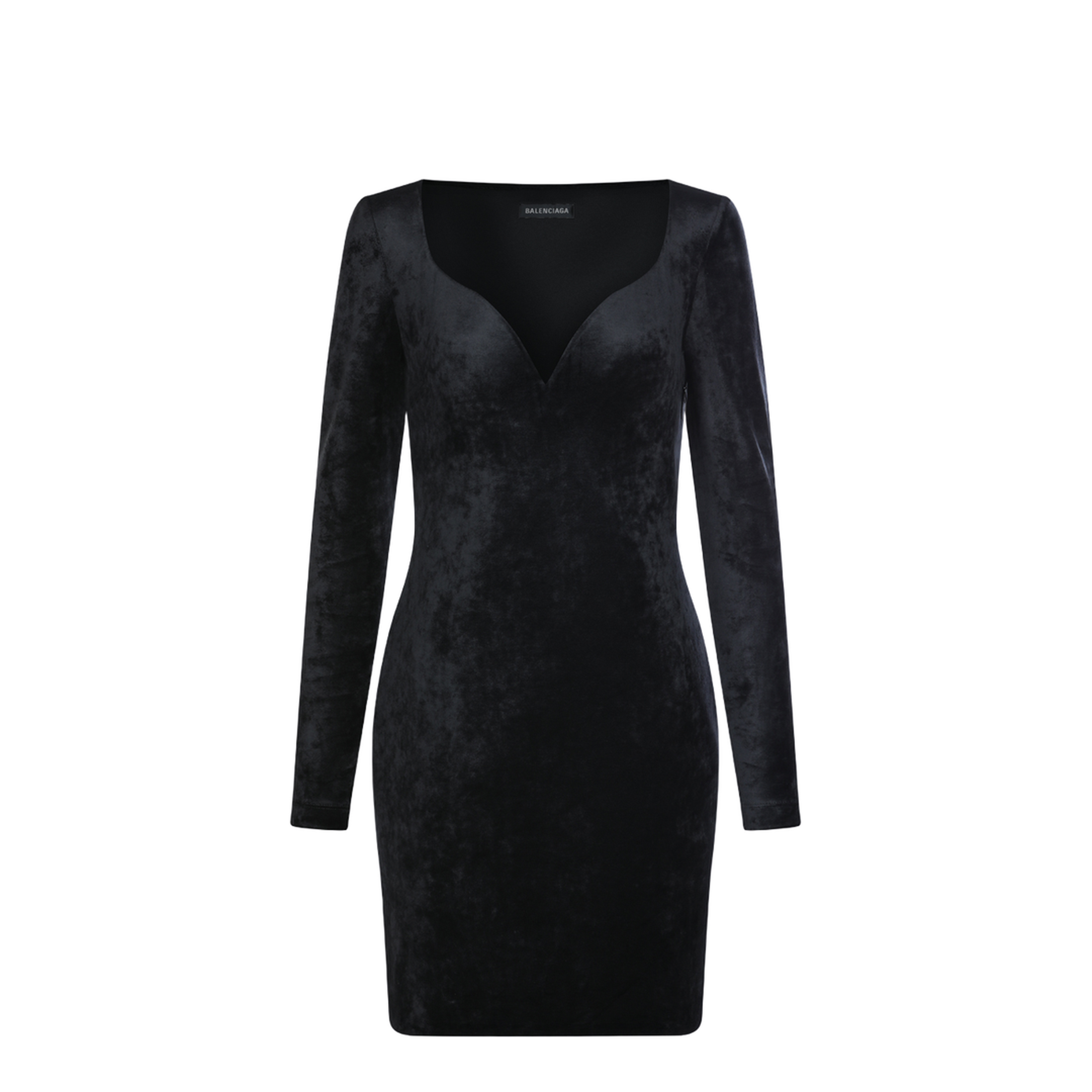 MAYFEYR - Balenciaga - Sweetheart Neckline Dress In Velvet Jersey - 857335TTV071000