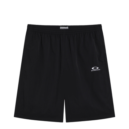 Black Bermuda Shorts in Loop Sports Icon Technical Polyamide