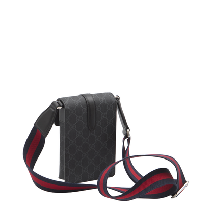 GG Black Mini Canvas Bag - Gray