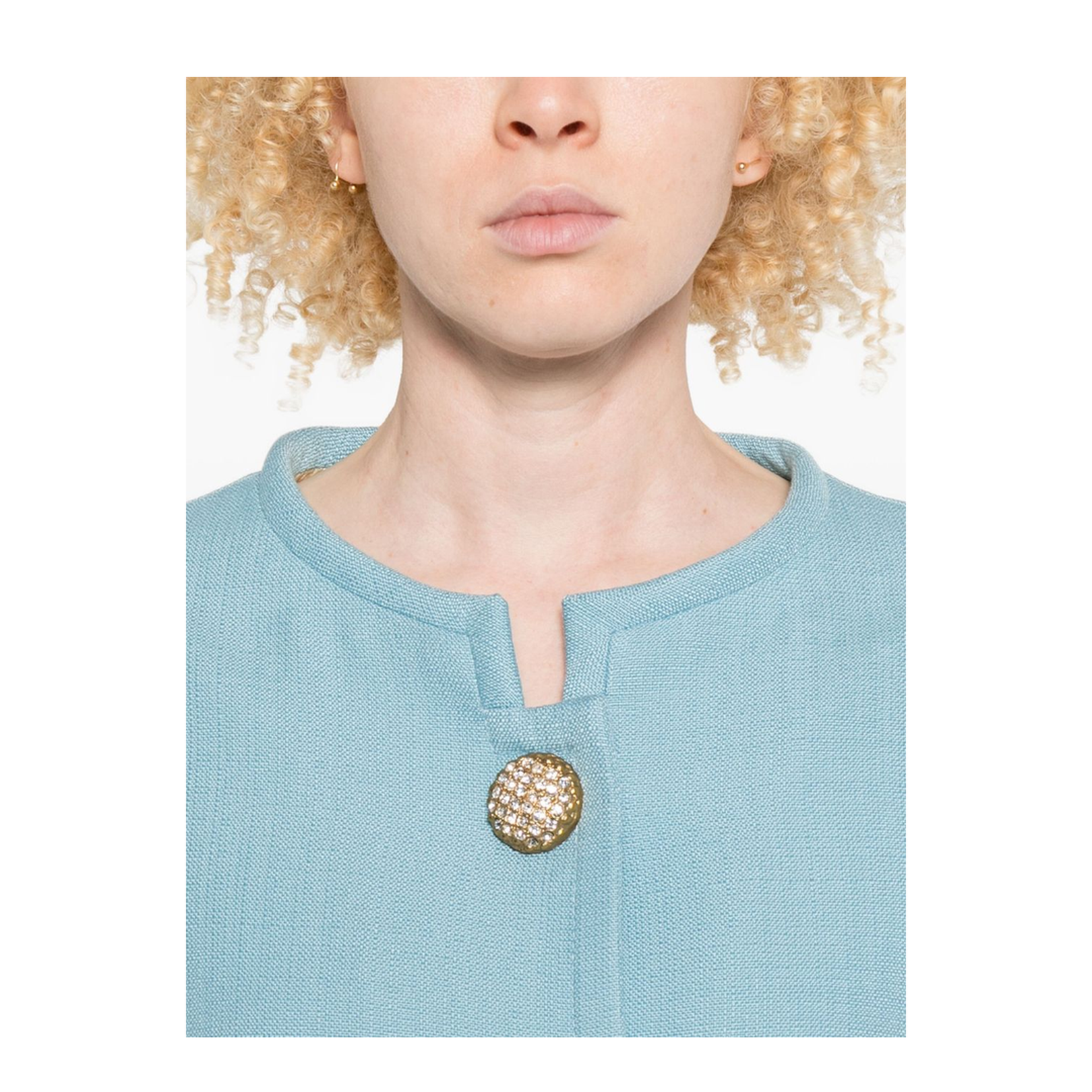 Short Collarless Jacket