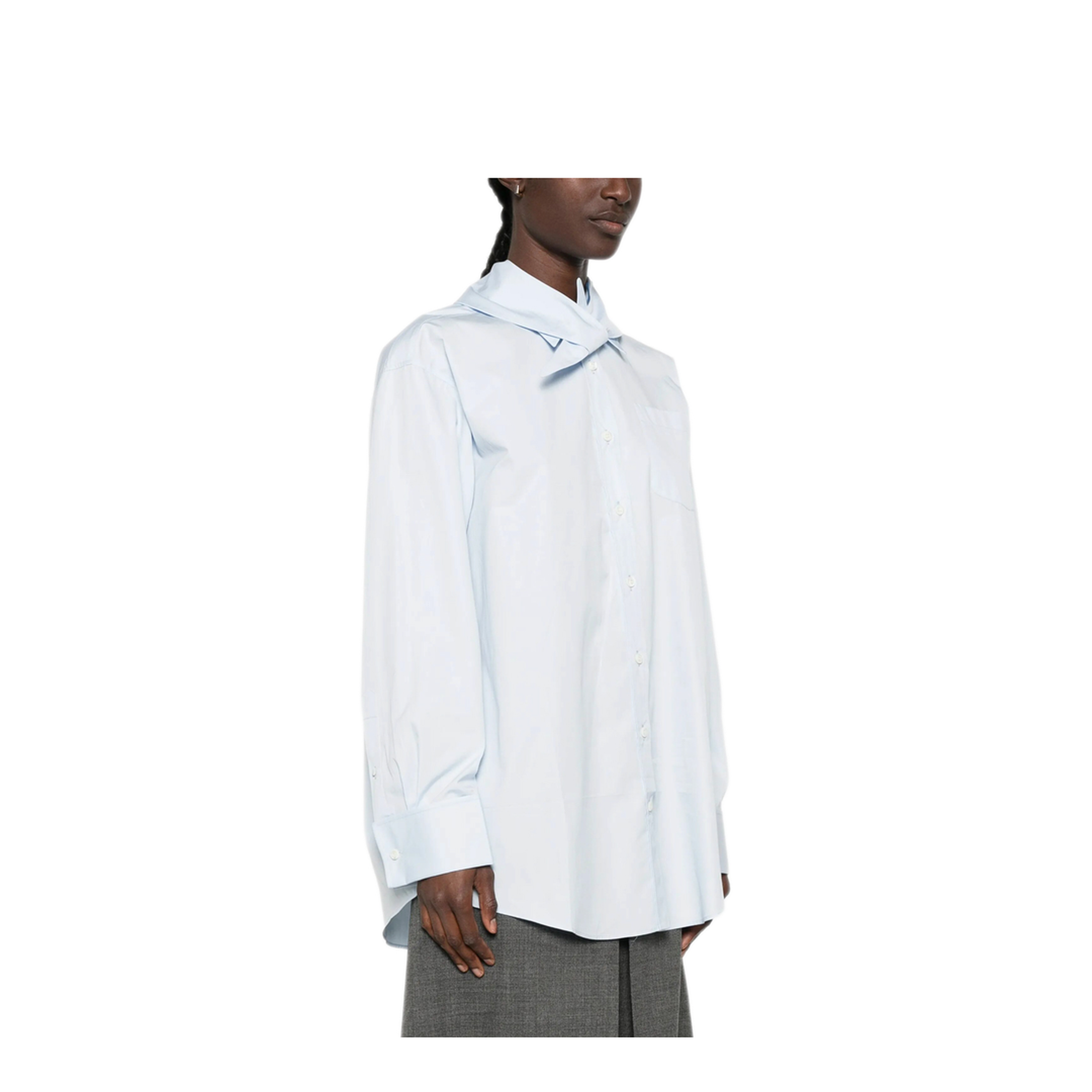 MAYFEYR - Prada - Poplin Shirt With Knot Detail - P470JRSOOO1XV2F0M10