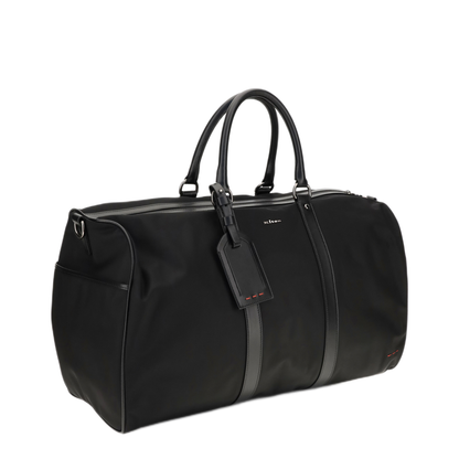 MAYFEYR - Kiton - Leather Trim Travel Duffle Bag - UBA0158N0127001NERO