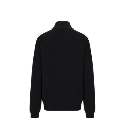 MAYFEYR - Palm Angels - Classic Logo Knit Track Jacket Black Off - PWHA062F25KNI0011003