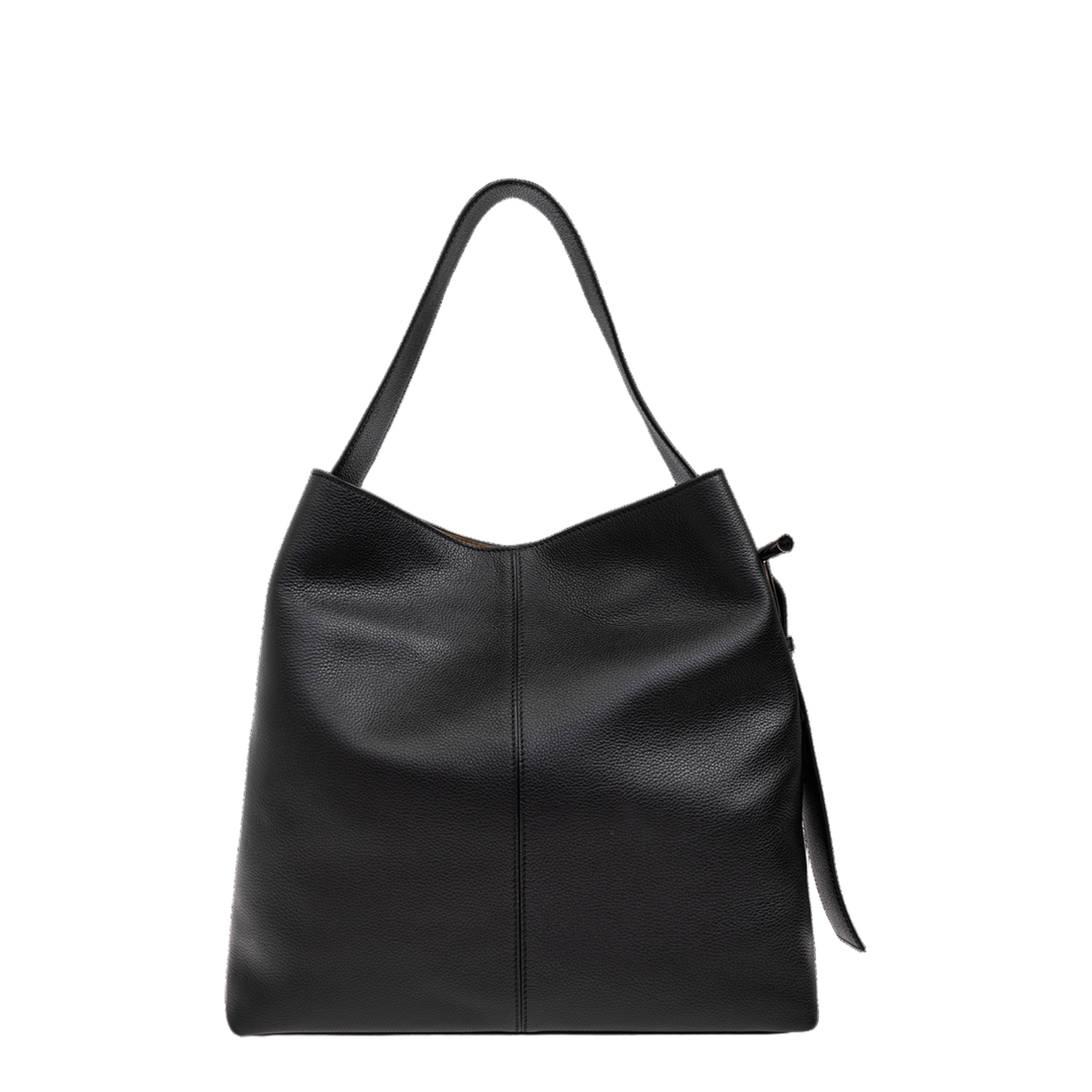Grainy Leather Sling T-Bar Shoulder Bag