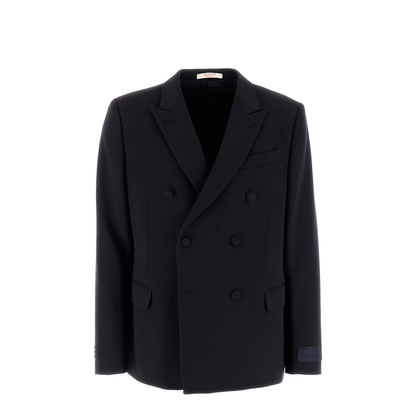 Midnight Blue Wool Blazer