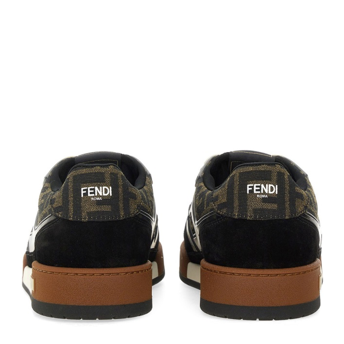 Match Sneaker in Black/Tabacco FF Jacquard
