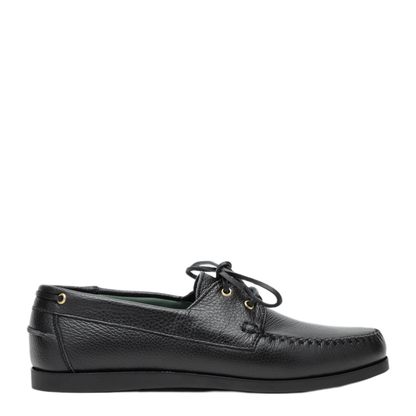 MAYFEYR - VINNY's - Black Boat Shoe In Leather - 16218999