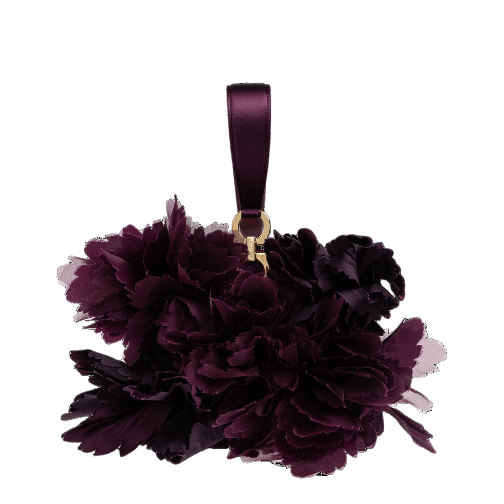 Handbag with appliqués