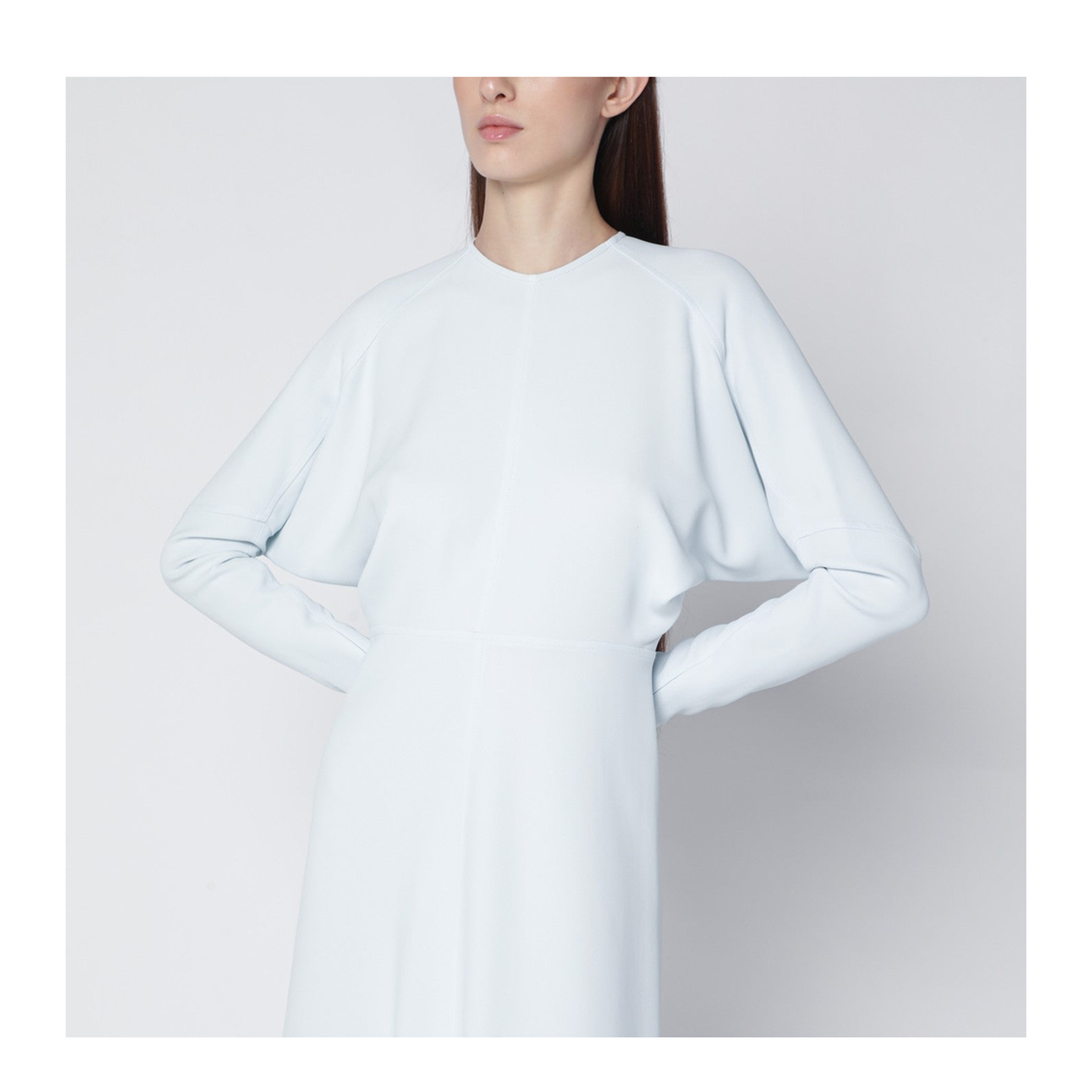 Ice Blue Dolman Midi Dress