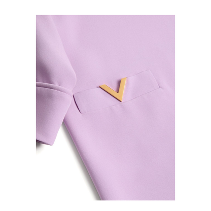 VLogo Silk Mini Dress
