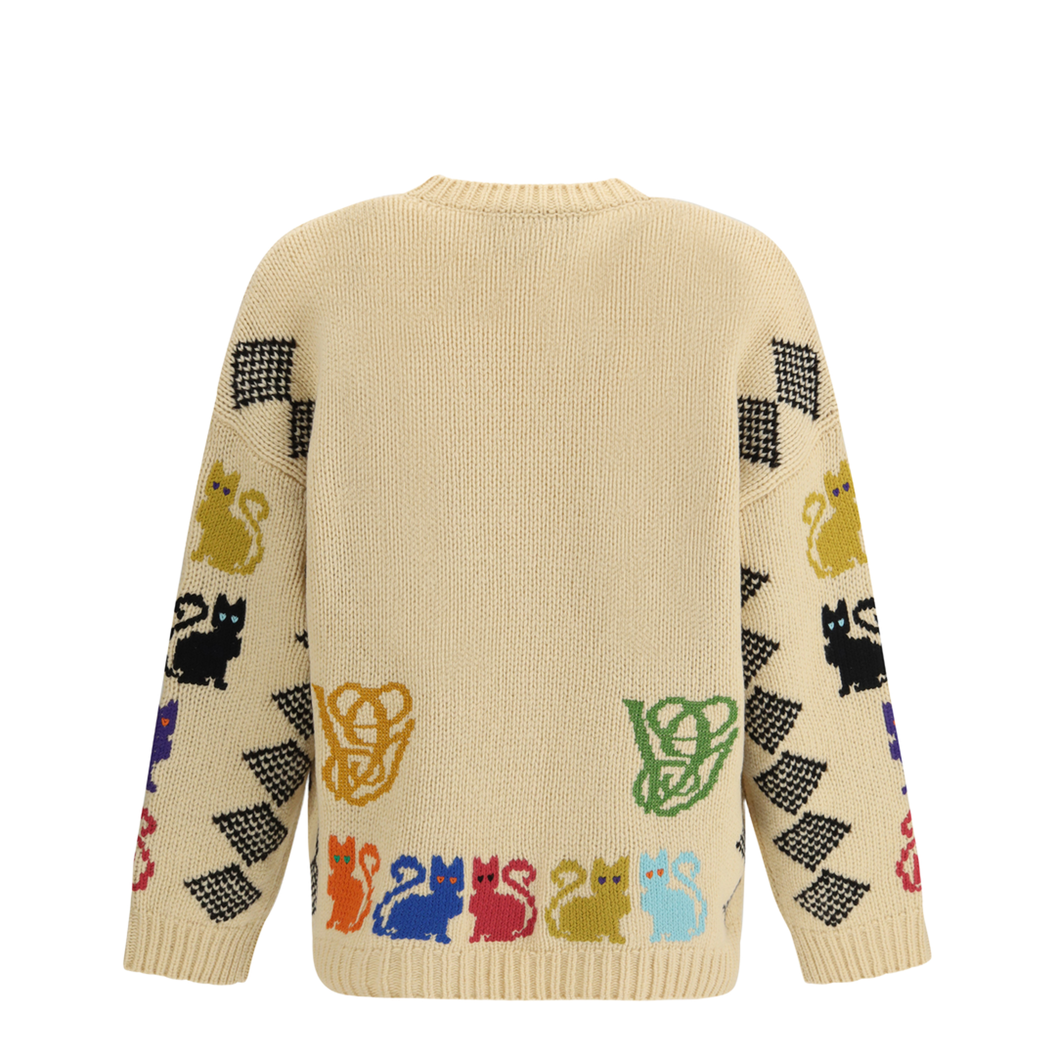 MAYFEYR - Valentino - Cardigan With Le Chat De La Maison Jacquard Motif - 8V3KA06CBBK