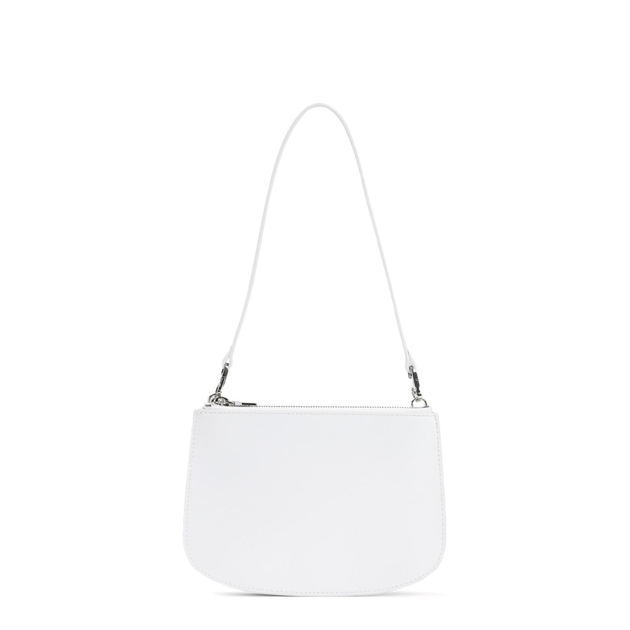 1DR Twin Small Printed Leather Shoulder Bag - White