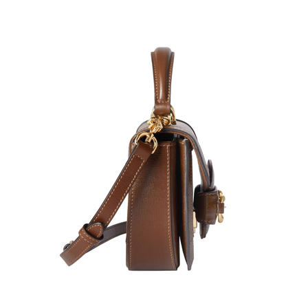 Horsebit 1955 Small Leather Shoulder Bag - Brown