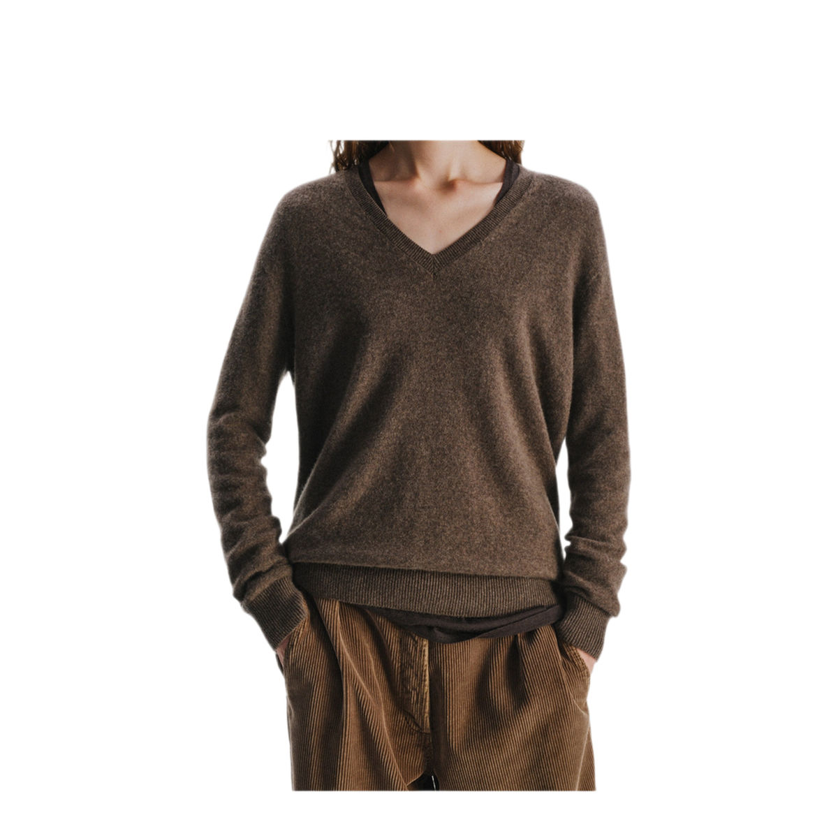 MAYFEYR - The Row - Brown Cashmere Phora Sweater - R000627Y166GTP