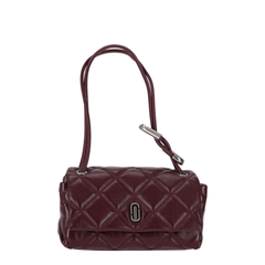 Mini Calf Leather Shoulder Bag - Dark Plum