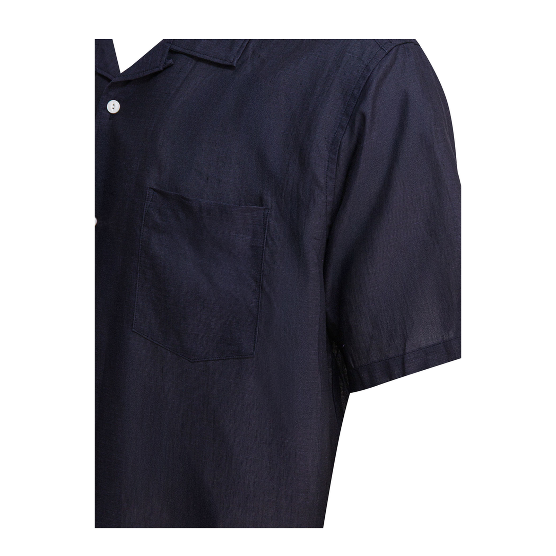 MAYFEYR - nonnative - Voyager Oxford Linen Shirt - NNS4618DKNAVY