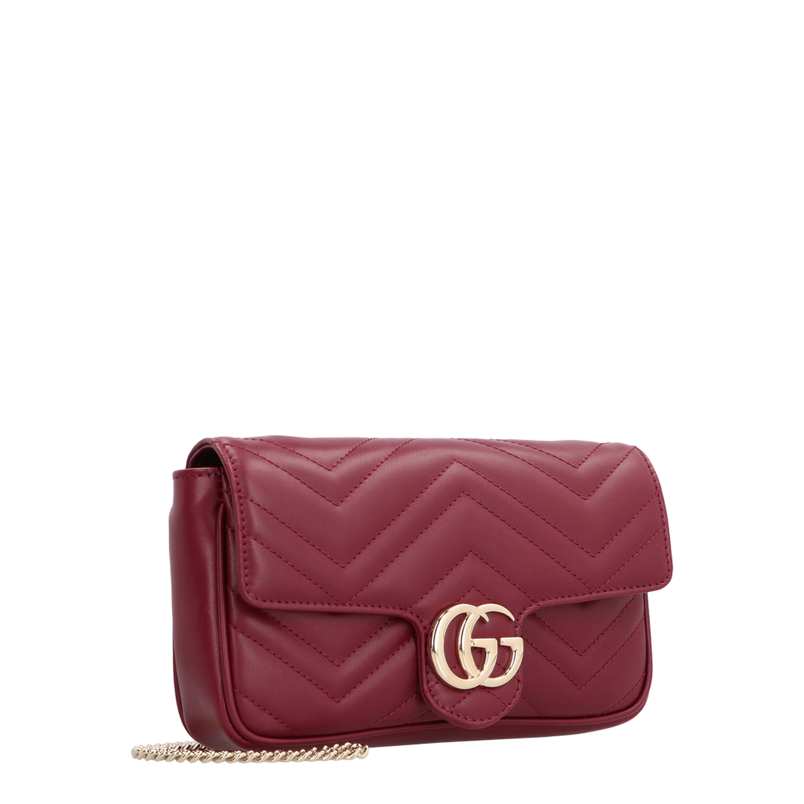 Tiziano Red Leather GG Marmont Clutch