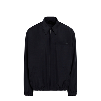 MAYFEYR - Prada - Blue Blouson In Wool And Mohair Blend - SGD190OOO17LKF0008