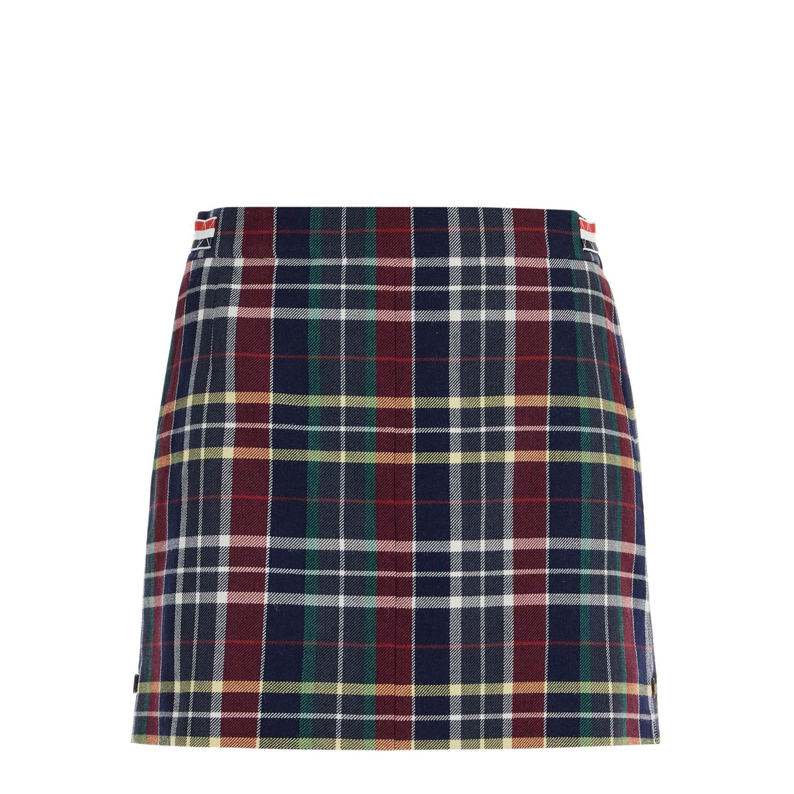 Thom Browne wool twill mini skirt in