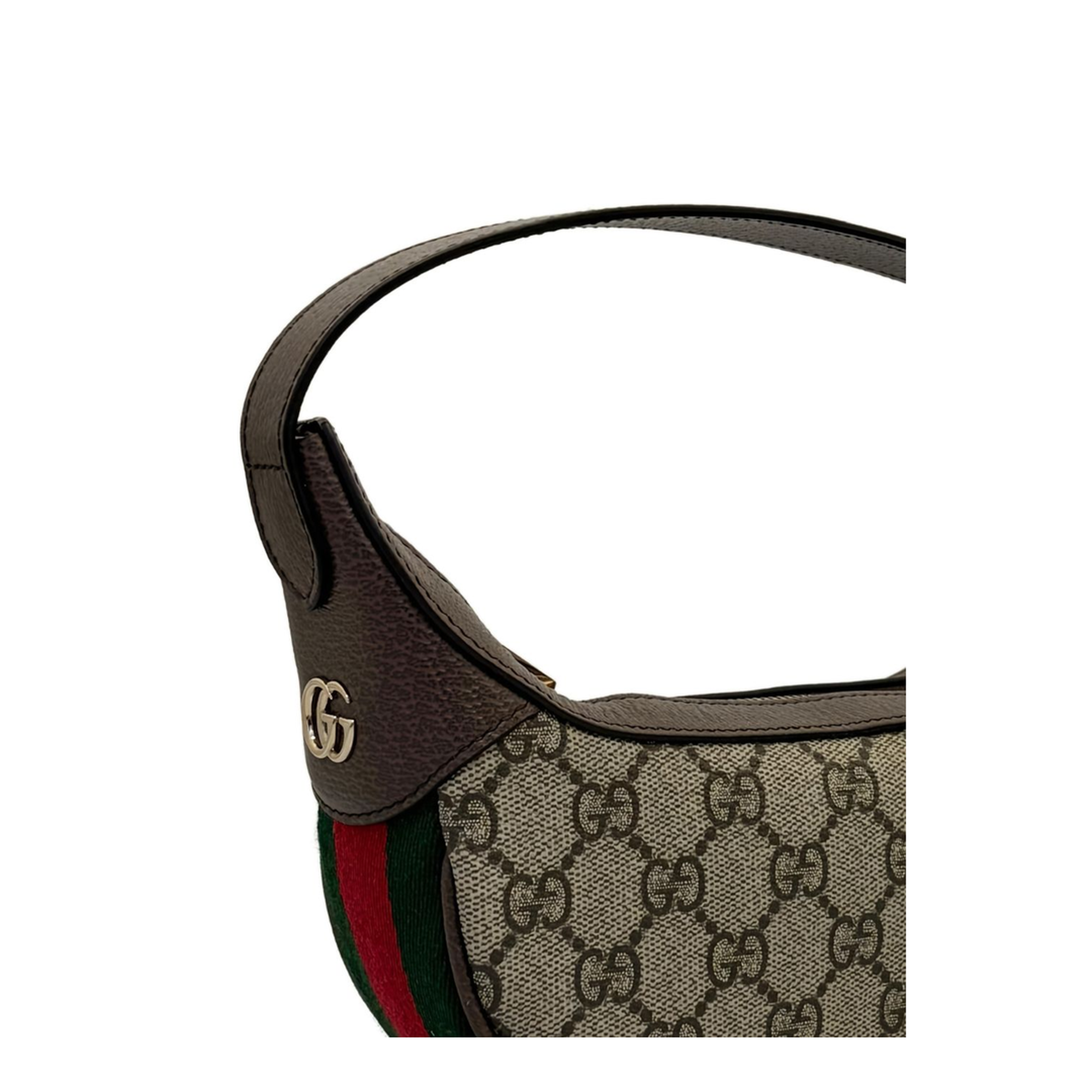 Ophidia Small GG Monogram Coated Fabric Shoulder Bag - Beige/Brown