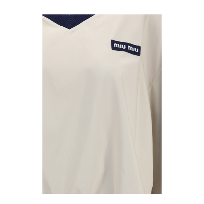 MAYFEYR - Miu Miu - Pong Tec Sweatshirt - MT2247SOOO1904F0D91