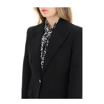 Single-Breasted Jacket Black