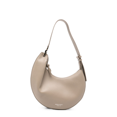 1981 One Size Leather Hobo Bag - Beige