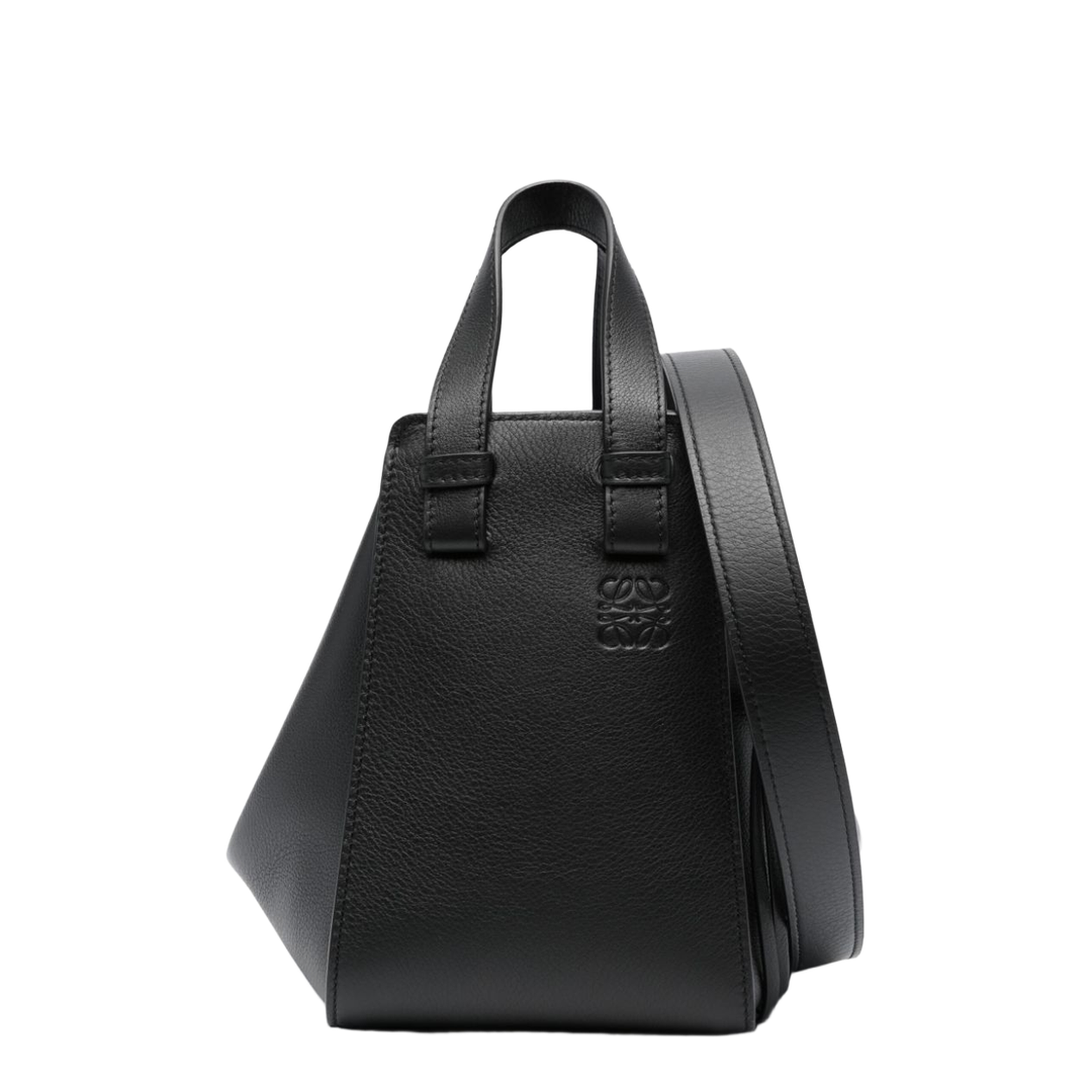 Hammock Compact Calfskin Bag - Black
