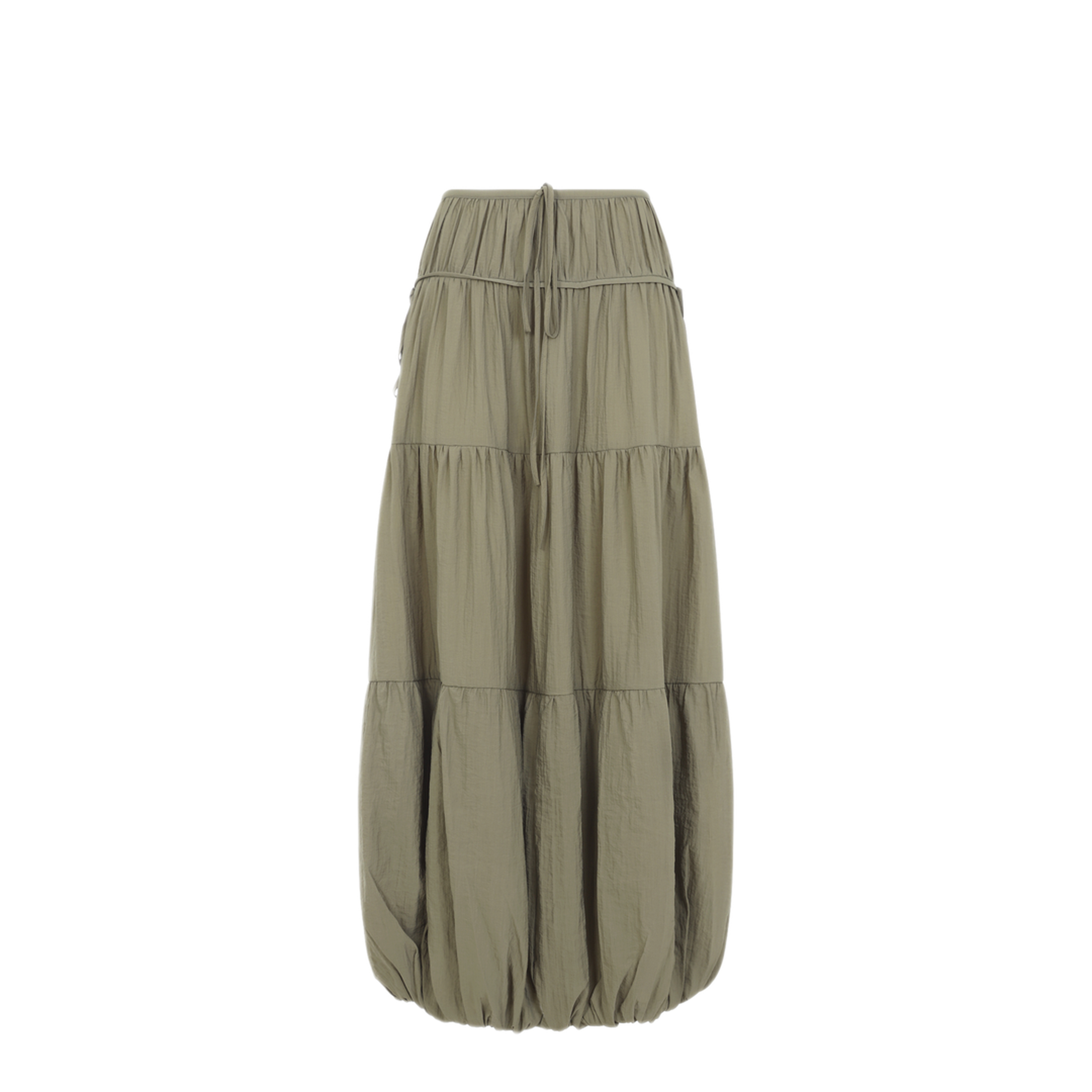 MAYFEYR - CO - Soft Gathered Bubble Midi Skirt - 3077WBRN313
