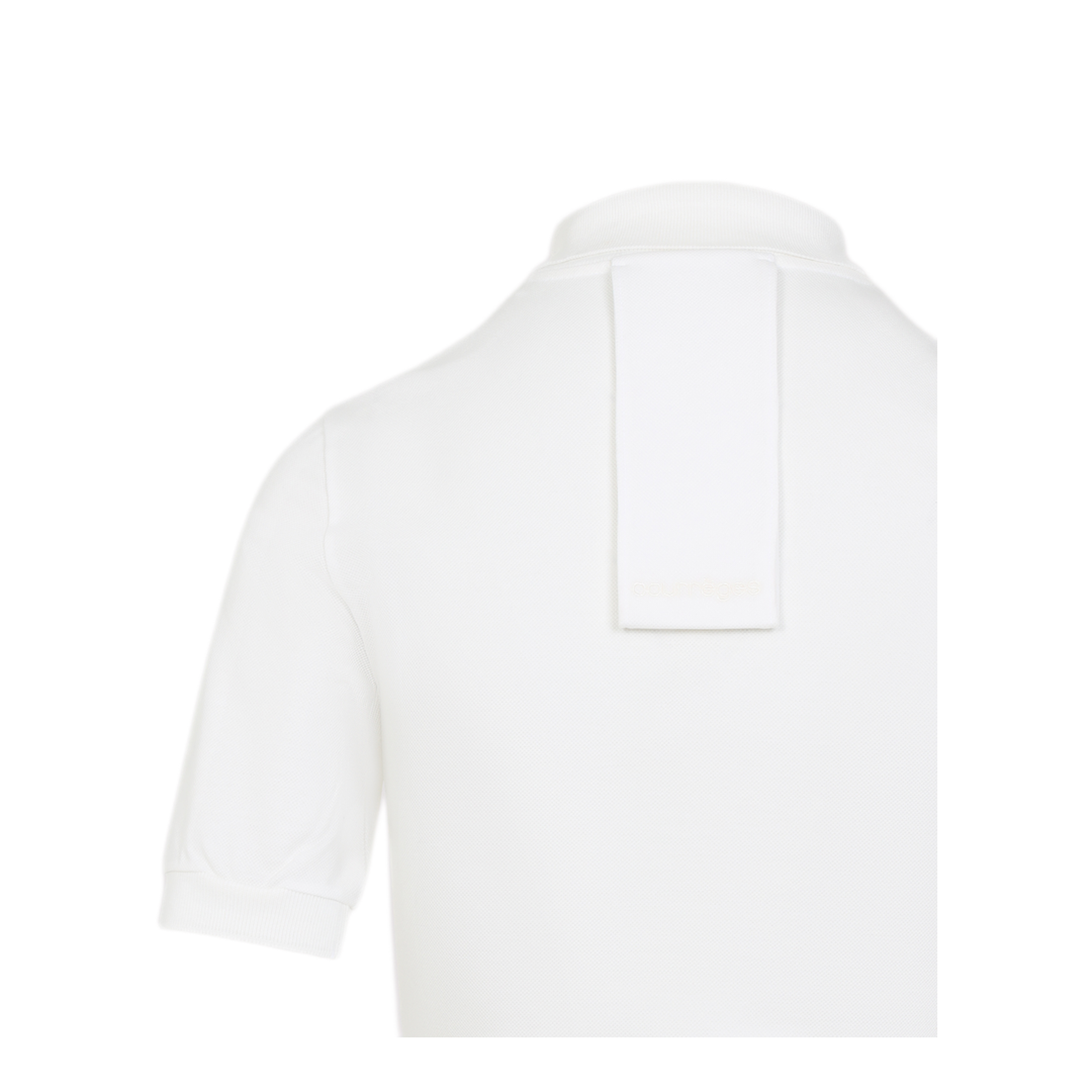MAYFEYR - Courreges - Natural White Cotton Piqu Polo Dress - 125JRO554JS01930079
