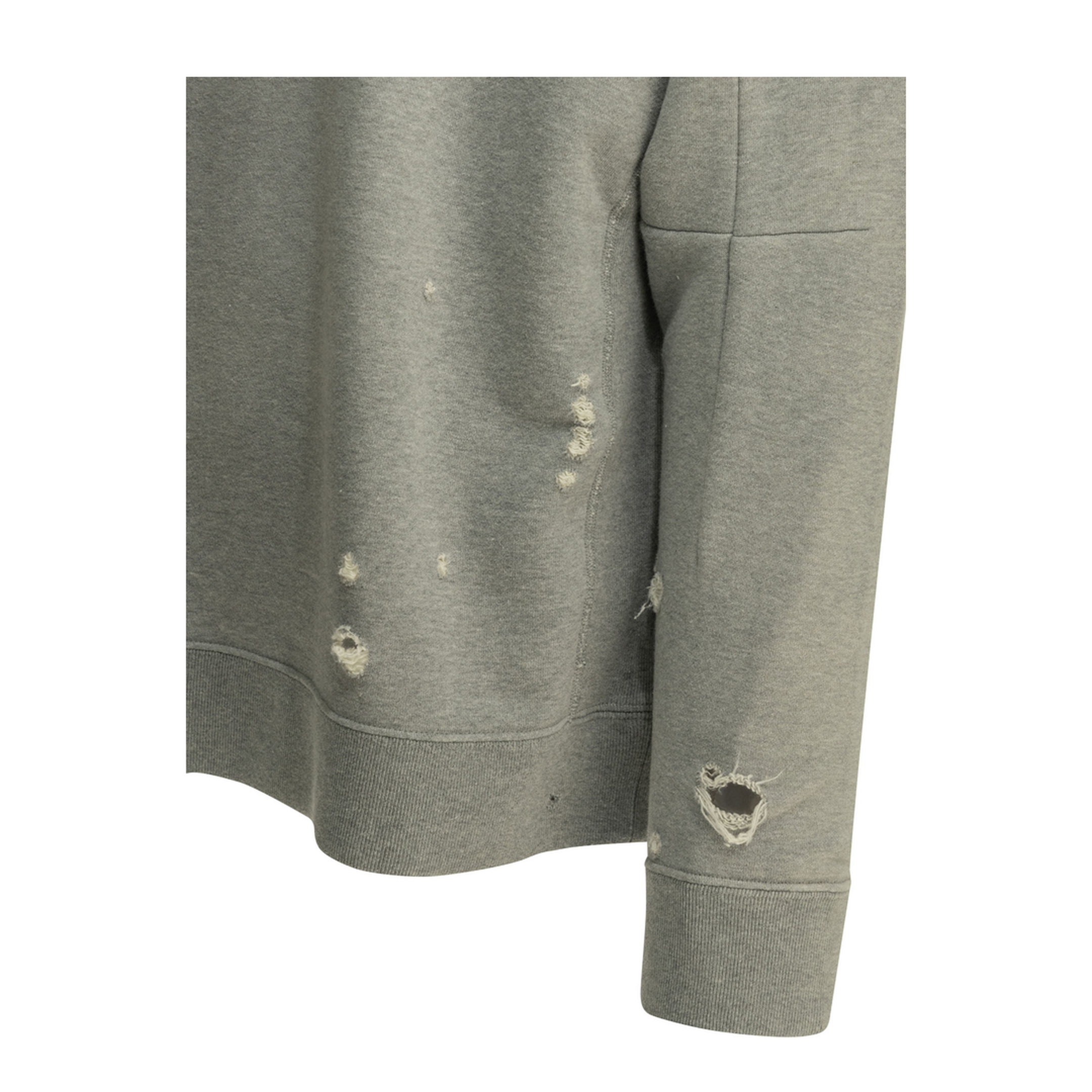 MAYFEYR - Needles - Deconstructed Crewneck Sweatshirt - SX431AHGREY