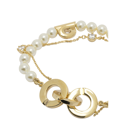 MAYFEYR - Ferragamo - Double Strand Bracelet With Pearls - 0790681