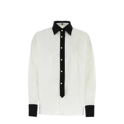 MAYFEYR - Prada - White Poplin Oversize Shirt - UCN527SOOO10IVF0964