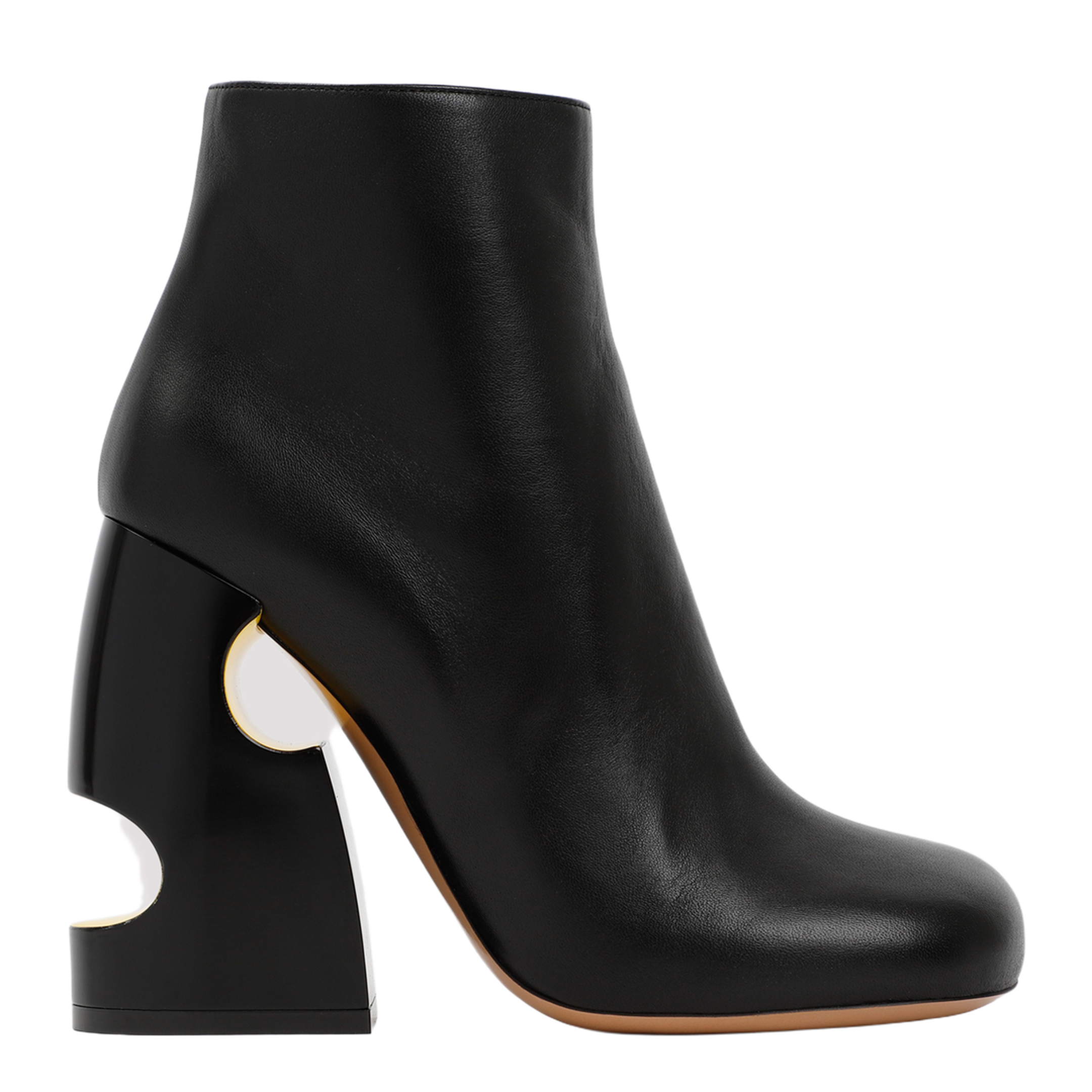 MAYFEYR - Off-White - Pop Bulky Nappa Ankle Boot - OWID030S23LEA001