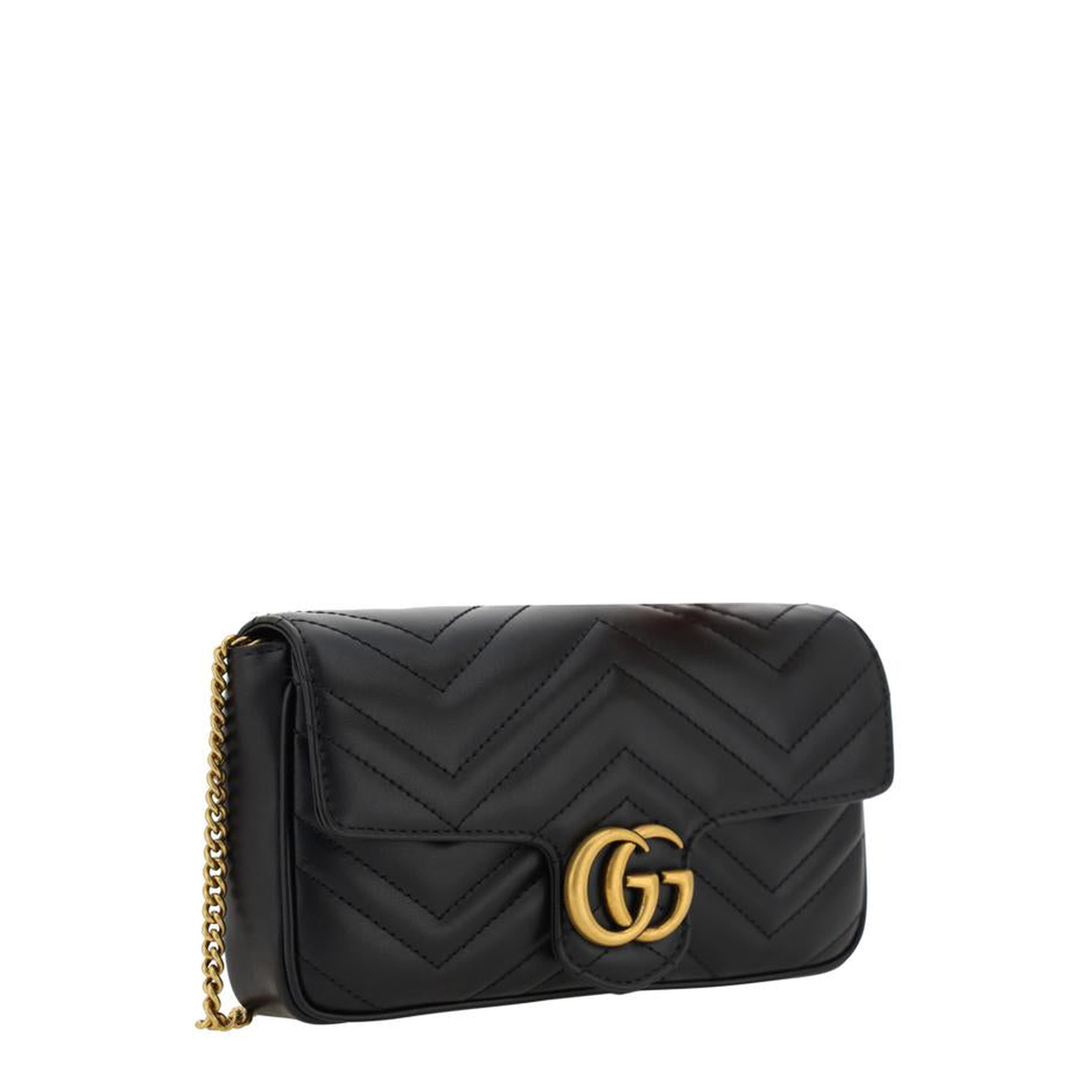 GG Marmont Leather Continental Wallet - Black