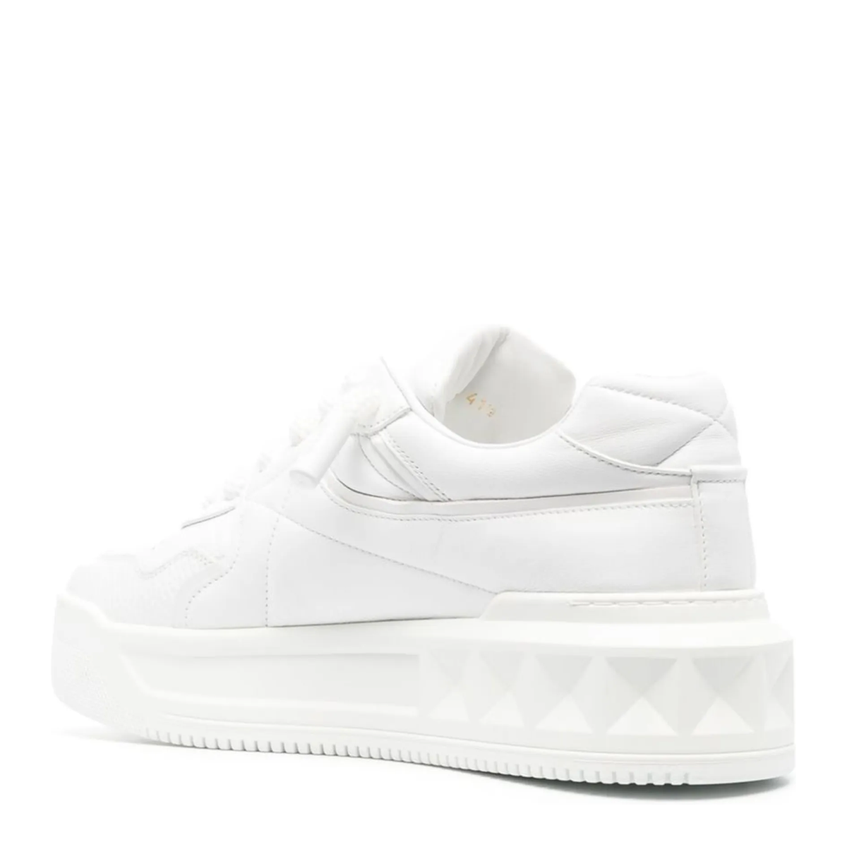 MAYFEYR - Valentino - White Nappa Leather One Stud Xl Sneakers - 7Y2S0G37XTM0BO