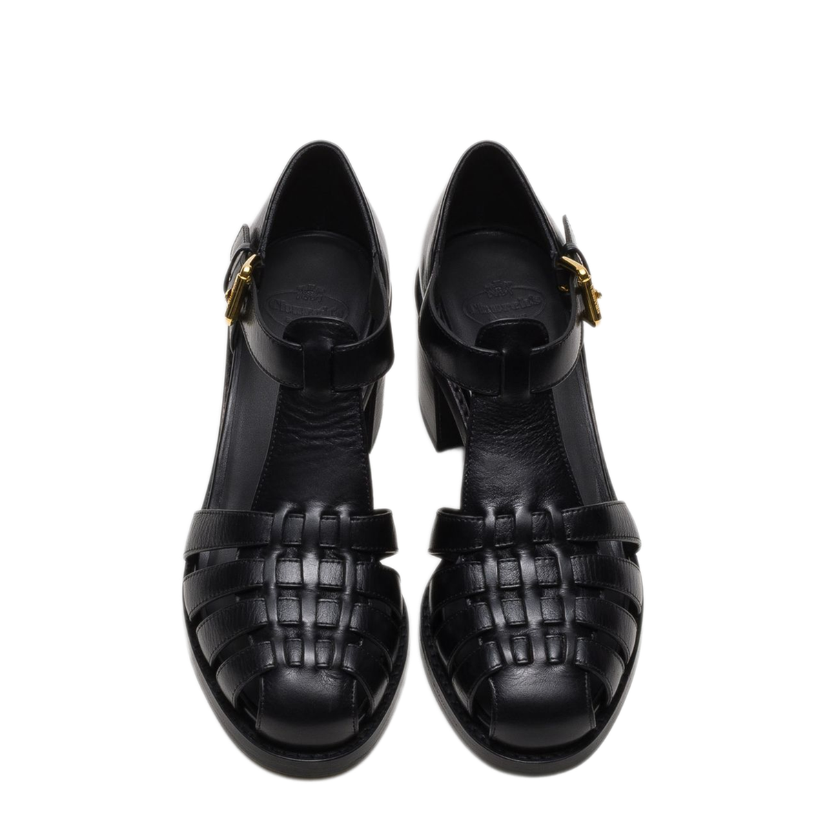MAYFEYR - Church's - Black Leather Sandals - DX01303ZLGF0AAB