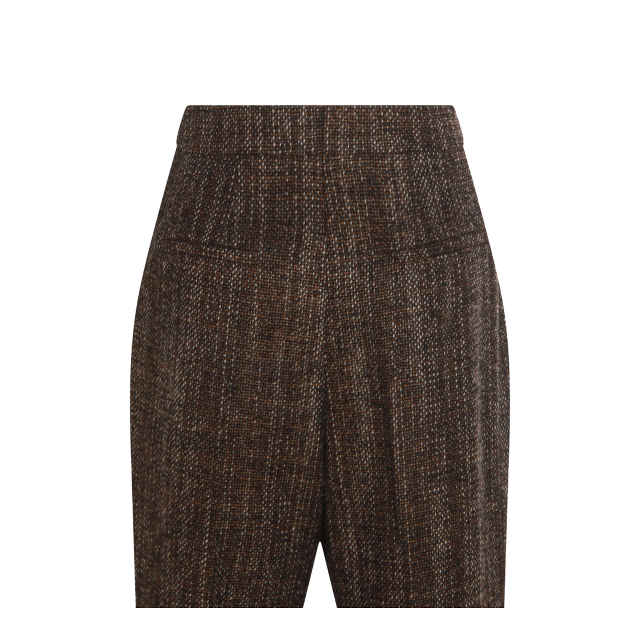 Rust Wool and Alpaca Trousers