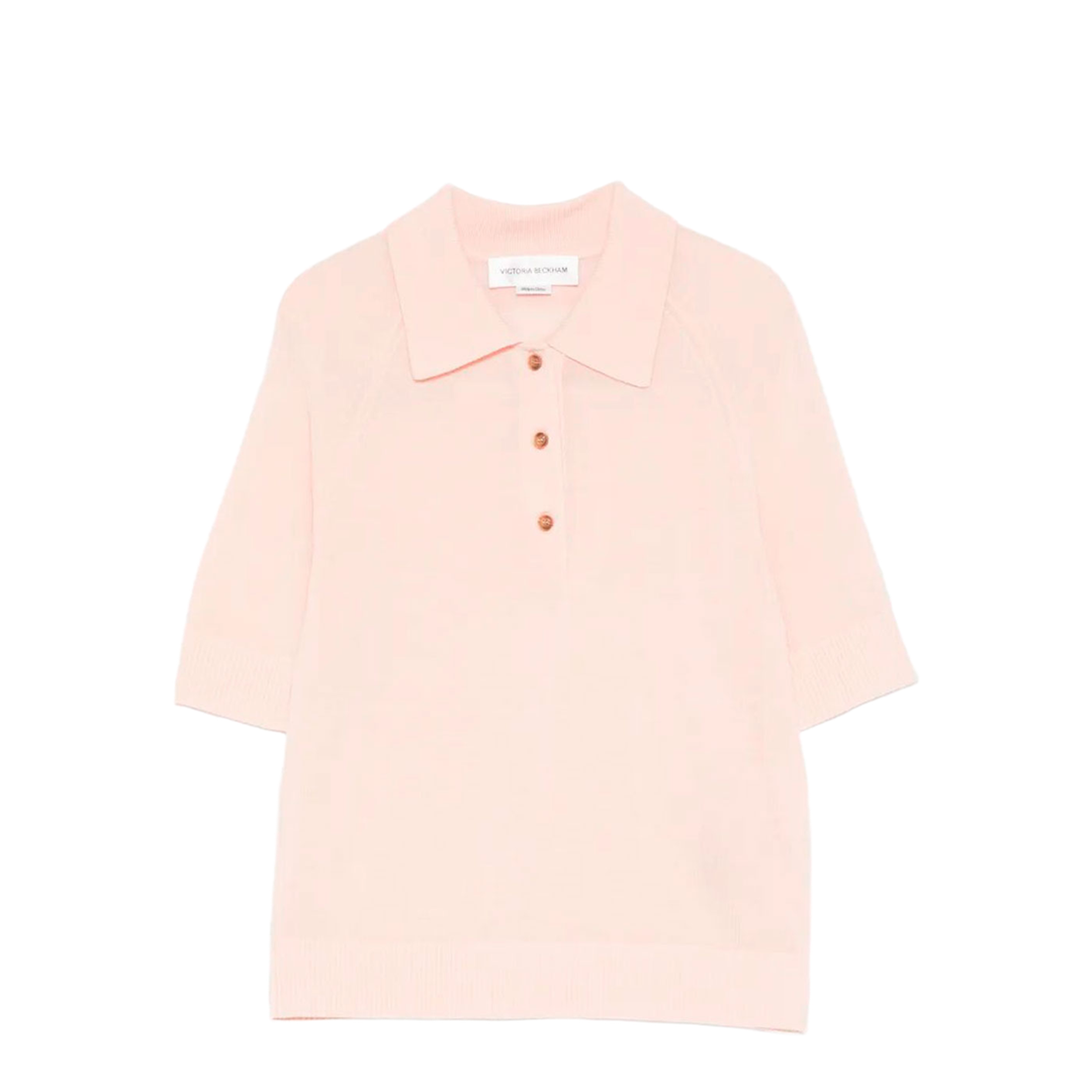 MAYFEYR - Victoria Beckham - Lightweight Fine Gauge Knitted Polo Top - 1126KTP007013A