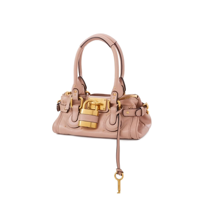 Paddington Small Grained Leather Shoulder Bag - Earthy Pink