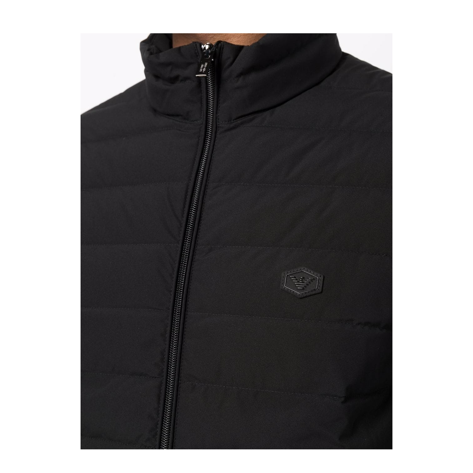 Black Feather Down Padded Jacket