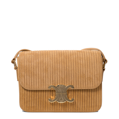 Teen Triomphe Bag in Striped Suede Calfskin