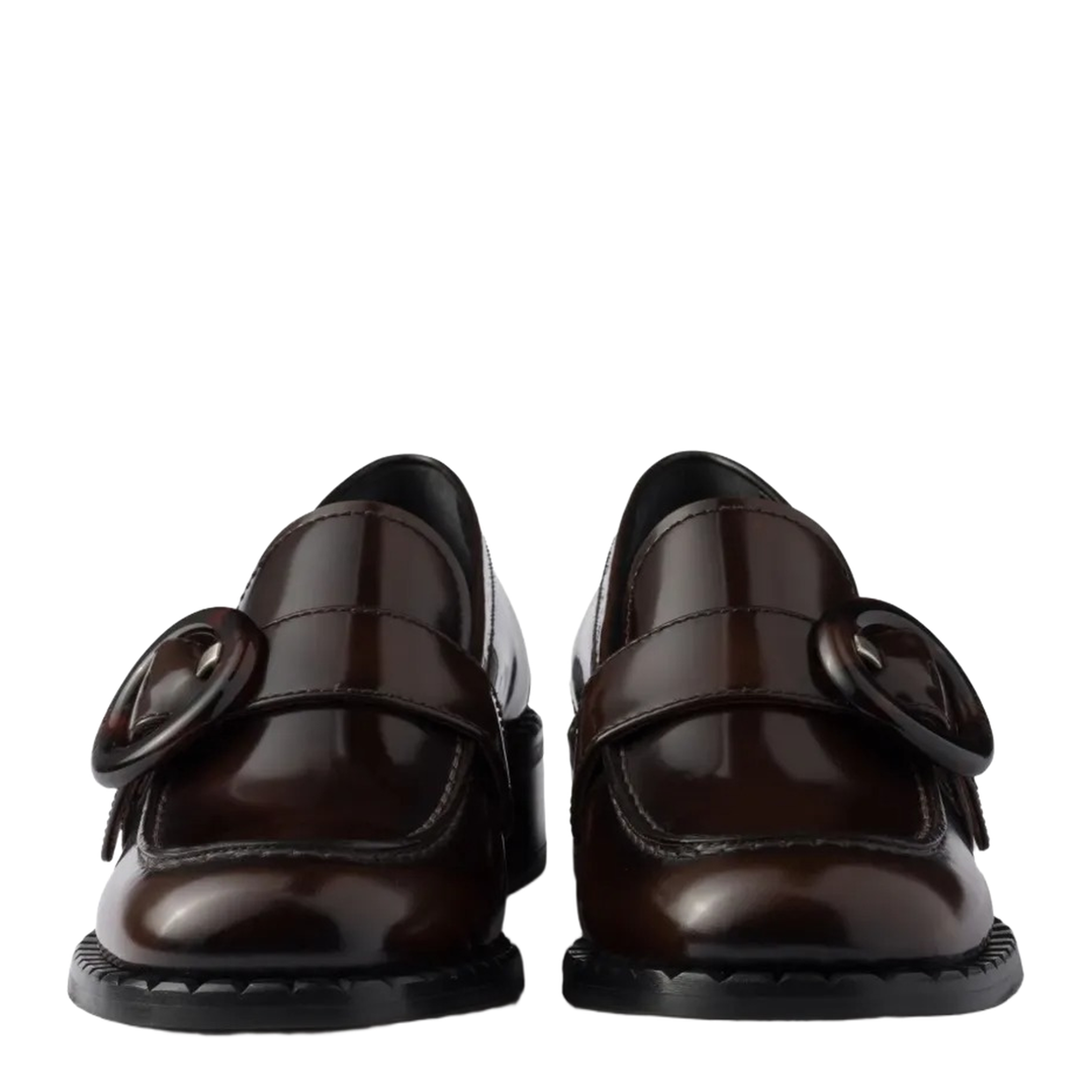 MAYFEYR - Prada - Brushed Fumé Leather Loafers - 1D979NF035P39