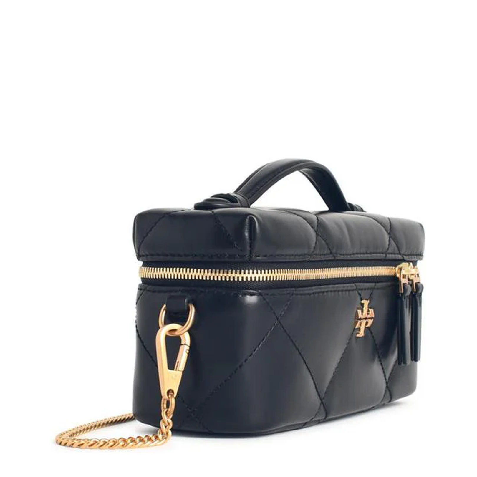 Black Leather Beauty Case